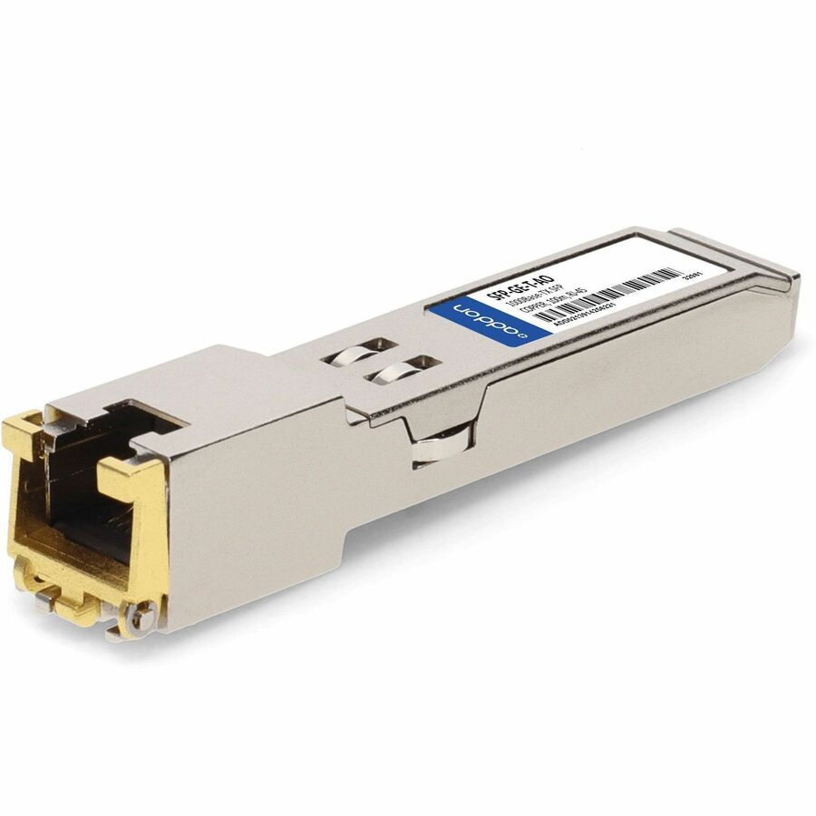 AddOn Cisco SFP-GE-T Compatible TAA Compliant 10/100/1000Base-TX SFP Transceiver (Copper, 100m, RJ-45)