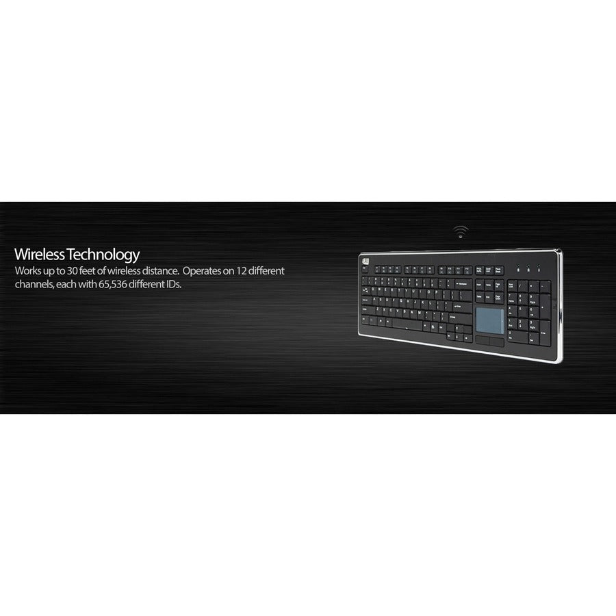 Adesso Wireless Desktop Touchpad Keyboard