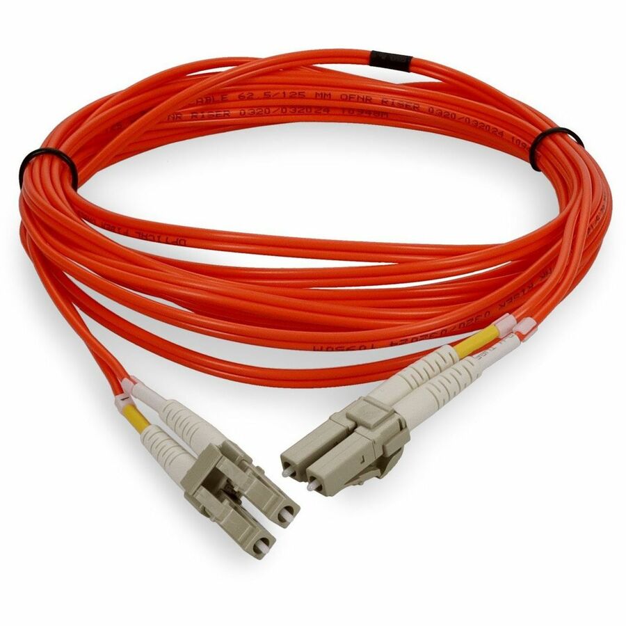 AddOn 3m LC (Male) to LC (Male) Orange OM1 Duplex Fiber OFNR (Riser-Rated) Patch Cable