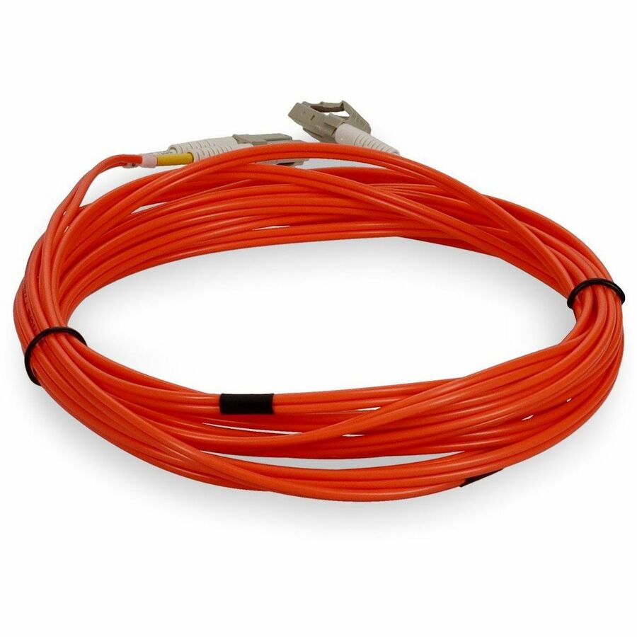 AddOn 3m LC (Male) to LC (Male) Orange OM1 Duplex Fiber OFNR (Riser-Rated) Patch Cable