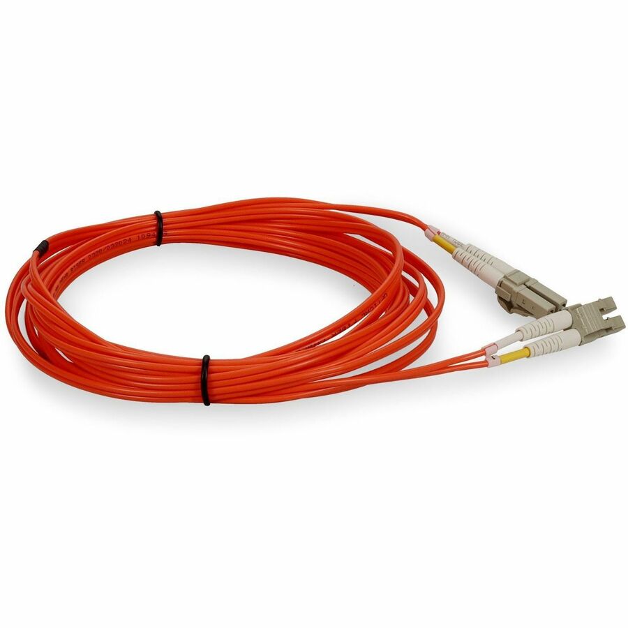 AddOn 3m LC (Male) to LC (Male) Orange OM1 Duplex Fiber OFNR (Riser-Rated) Patch Cable