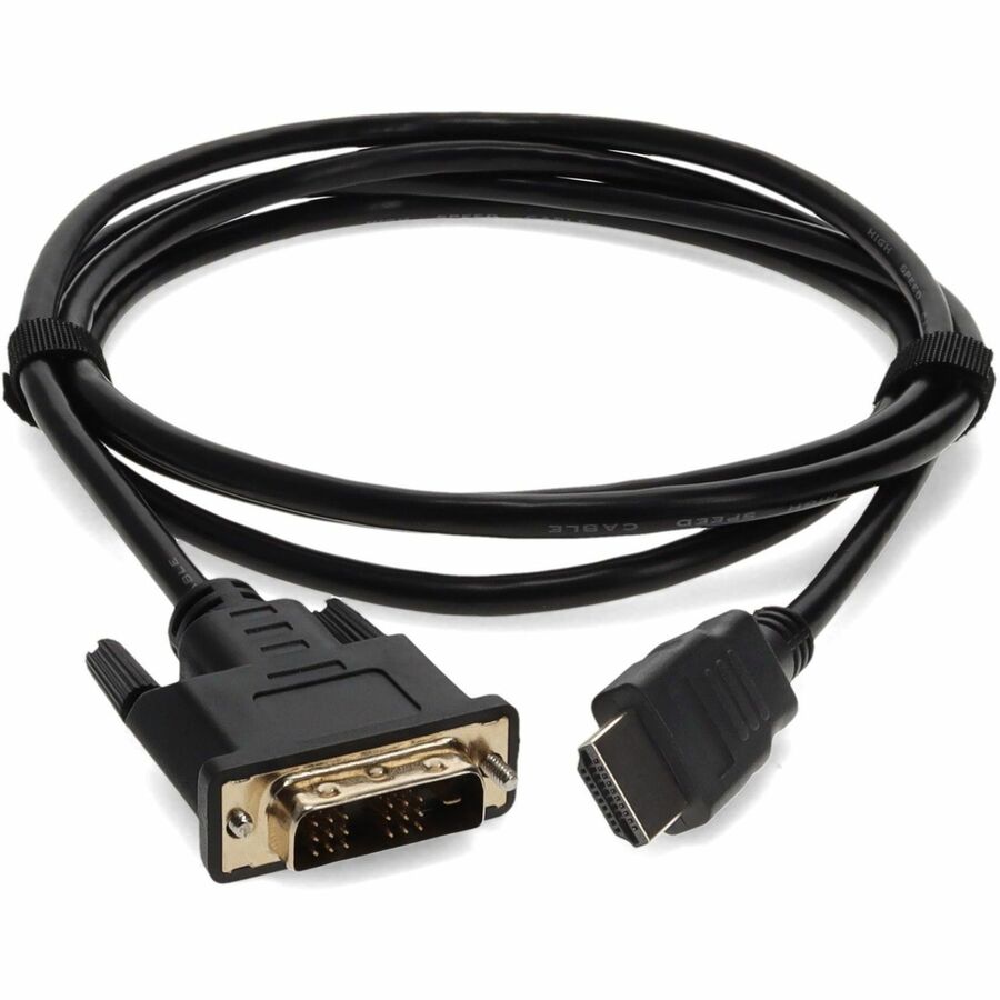 6ft HDMI 1.3 Male to DVI-D Single Link (18+1 pin) Female Black Cable For Resolution Up to 1920x1200 (WUXGA)