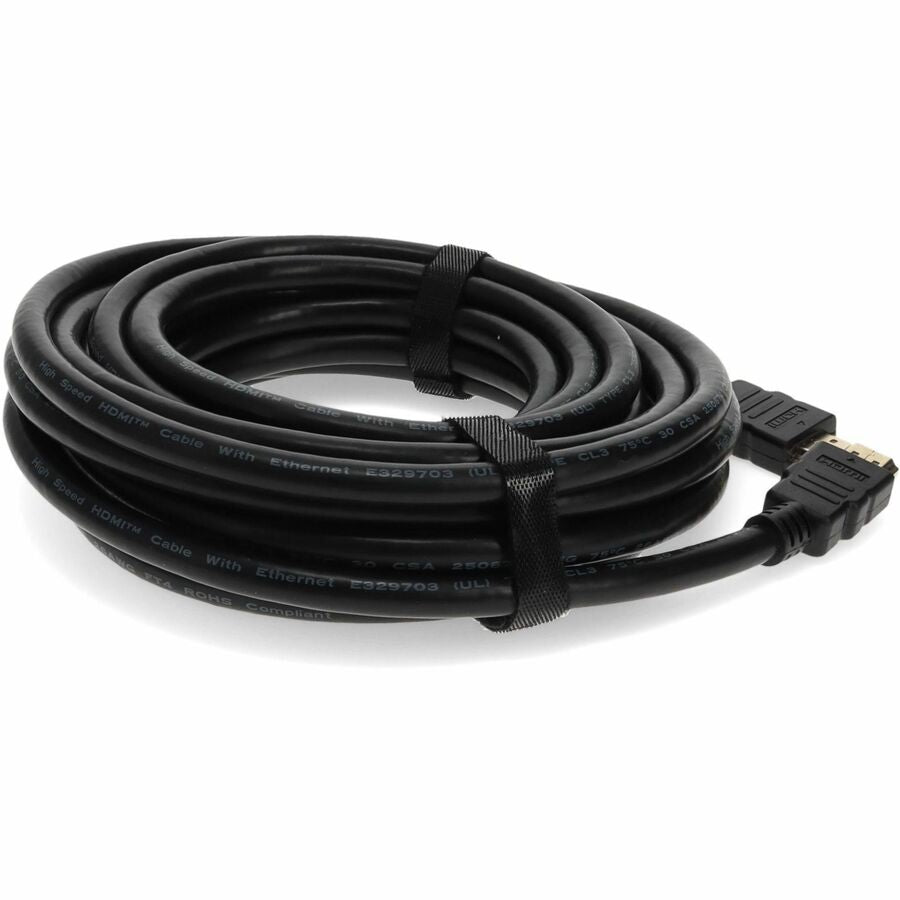 20ft HDMI 1.4 Male to HDMI 1.4 Male Black Cable Which Supports Ethernet Channel For Resolution Up to 4096x2160 (DCI 4K)