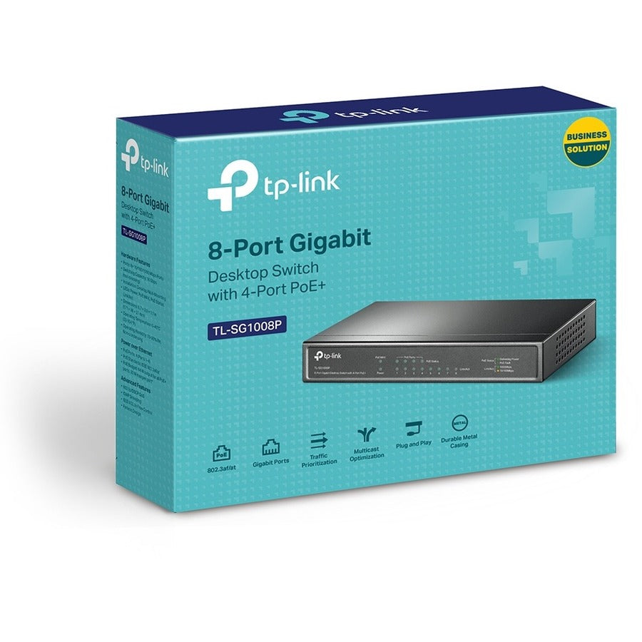 TP-LINK TL-SG1008P - 8 Port Gigabit PoE Switch