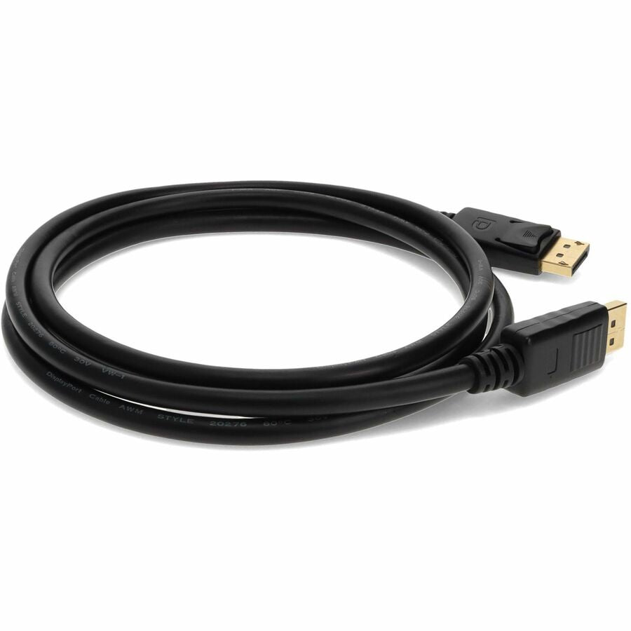 6ft DisplayPort 1.2 Male to DisplayPort 1.2 Male Black Cable For Resolution Up to 3840x2160 (4K UHD)