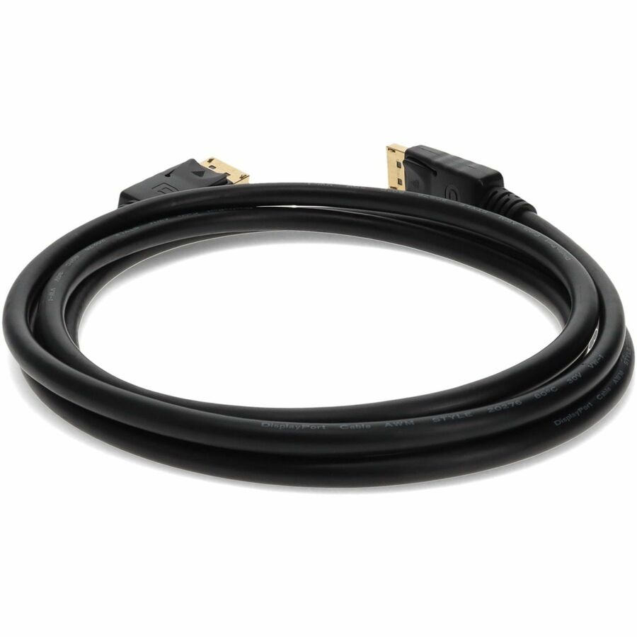 6ft DisplayPort 1.2 Male to DisplayPort 1.2 Male Black Cable For Resolution Up to 3840x2160 (4K UHD)