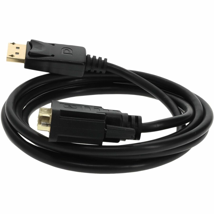 6ft DisplayPort 1.2 Male to DVI-D Dual Link (24+1 pin) Male Black Cable For Resolution Up to 2560x1600 (WQXGA)