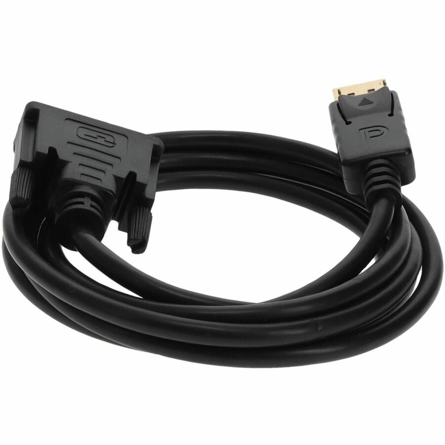 6ft DisplayPort 1.2 Male to DVI-D Dual Link (24+1 pin) Male Black Cable For Resolution Up to 2560x1600 (WQXGA)