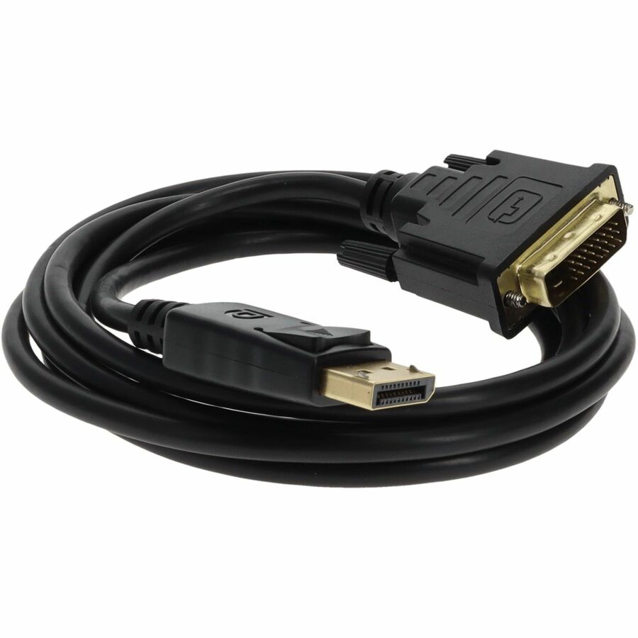 6ft DisplayPort 1.2 Male to DVI-D Dual Link (24+1 pin) Male Black Cable For Resolution Up to 2560x1600 (WQXGA)