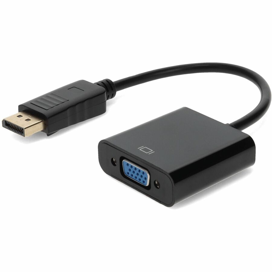 DisplayPort 1.2 Male to VGA Female Black Adapter Which Requires DP++ For Resolution Up to 1920x1200 (WUXGA)