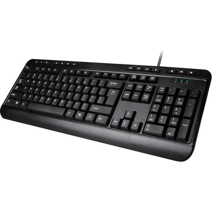 Adesso Spill-Resistant Multimedia Desktop Keyboard (USB)