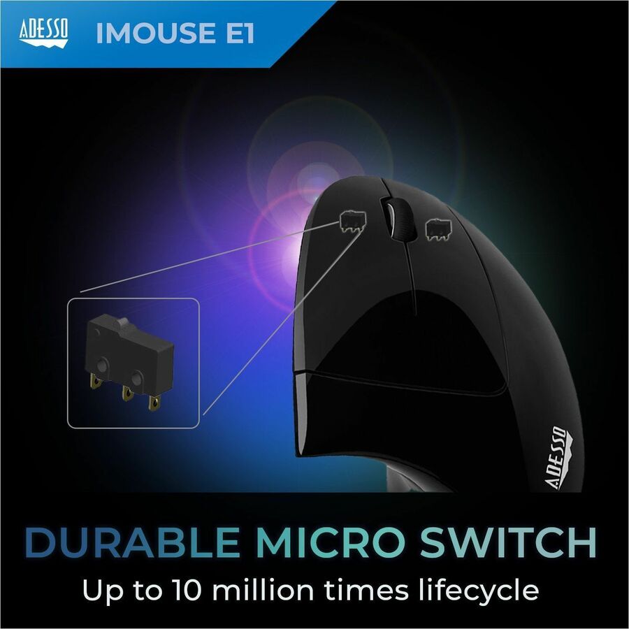 Adesso iMouse E1 Vertical Ergonomic Illuminated Mouse