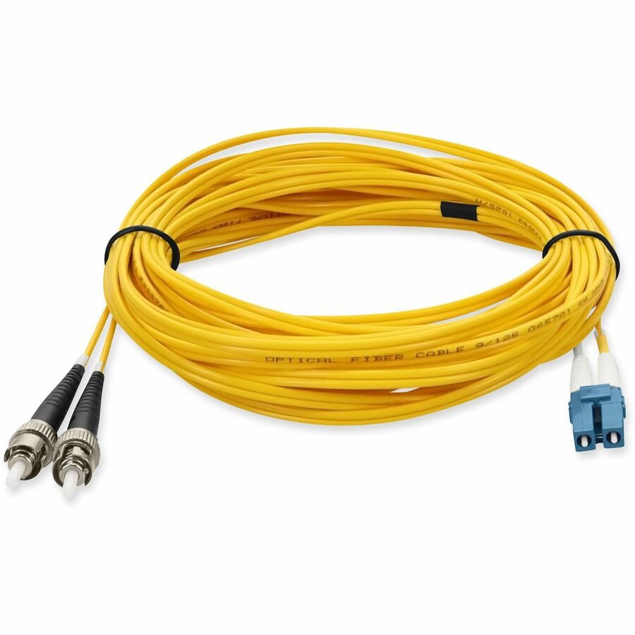 AddOn 10m LC (Male) to ST (Male) Yellow OS2 Duplex Fiber OFNR (Riser-Rated) Patch Cable