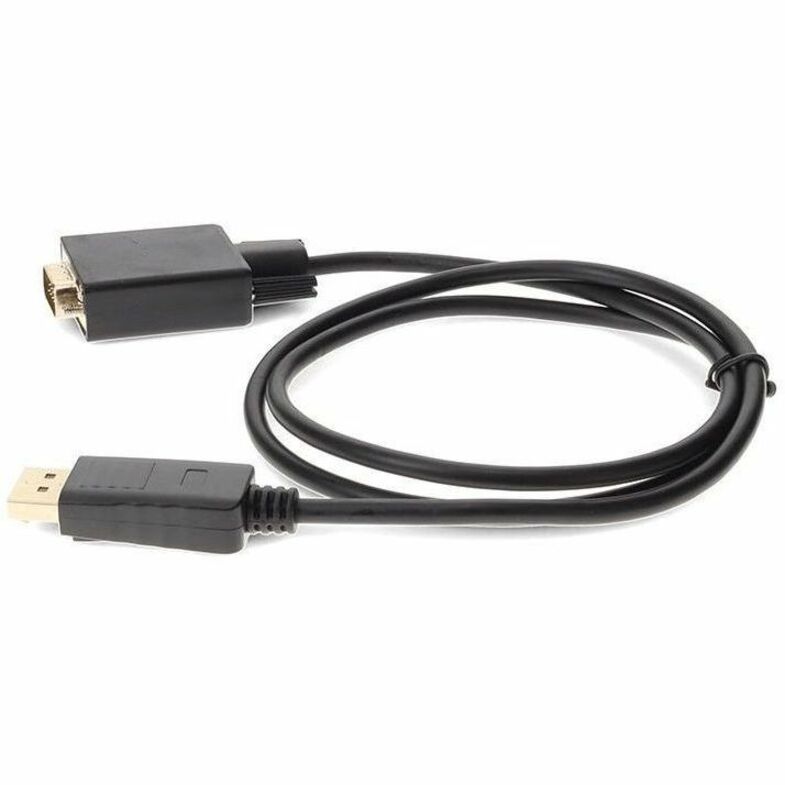 3ft DisplayPort 1.2 Male to VGA Male Black Cable For Resolution Up to 1920x1200 (WUXGA)