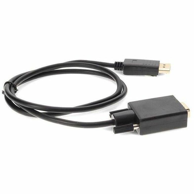 3ft DisplayPort 1.2 Male to VGA Male Black Cable For Resolution Up to 1920x1200 (WUXGA)