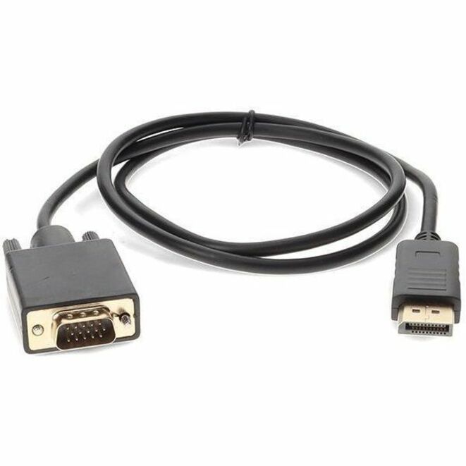 3ft DisplayPort 1.2 Male to VGA Male Black Cable For Resolution Up to 1920x1200 (WUXGA)