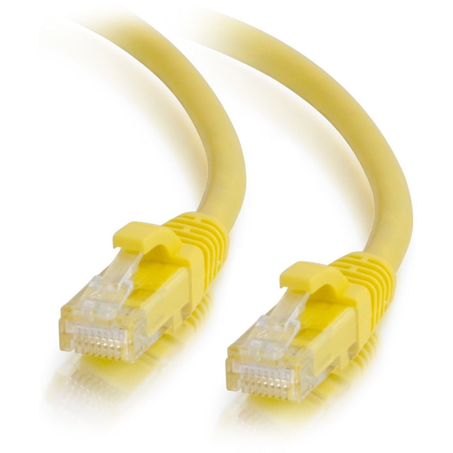 C2G 10ft Cat6a Snagless Unshielded (UTP) Ethernet Cable - Cat6a Network Patch Cable - PoE - Yellow