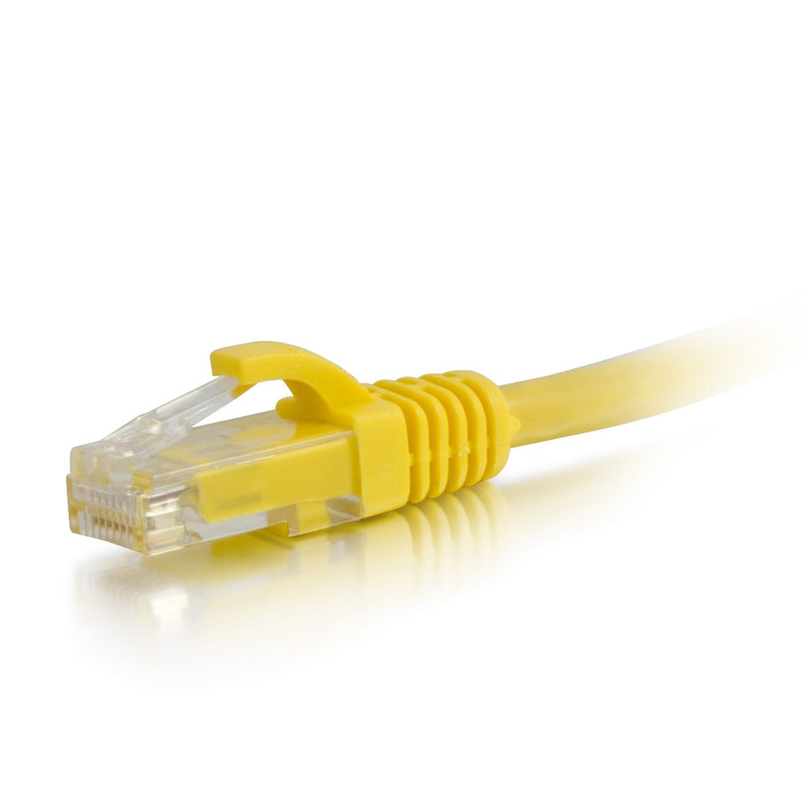 C2G 10ft Cat6a Snagless Unshielded (UTP) Ethernet Cable - Cat6a Network Patch Cable - PoE - Yellow