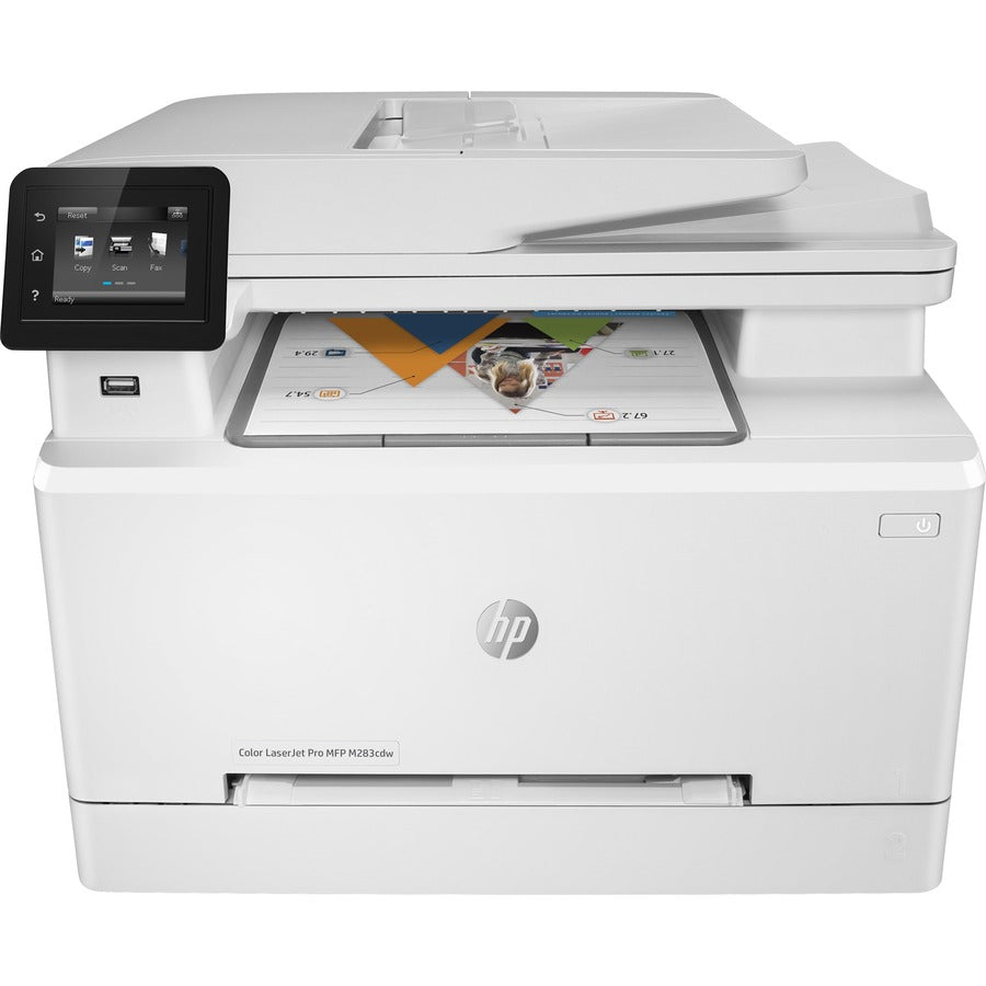 HP LaserJet Pro M283cdw Wireless Laser Multifunction Printer - Color - White