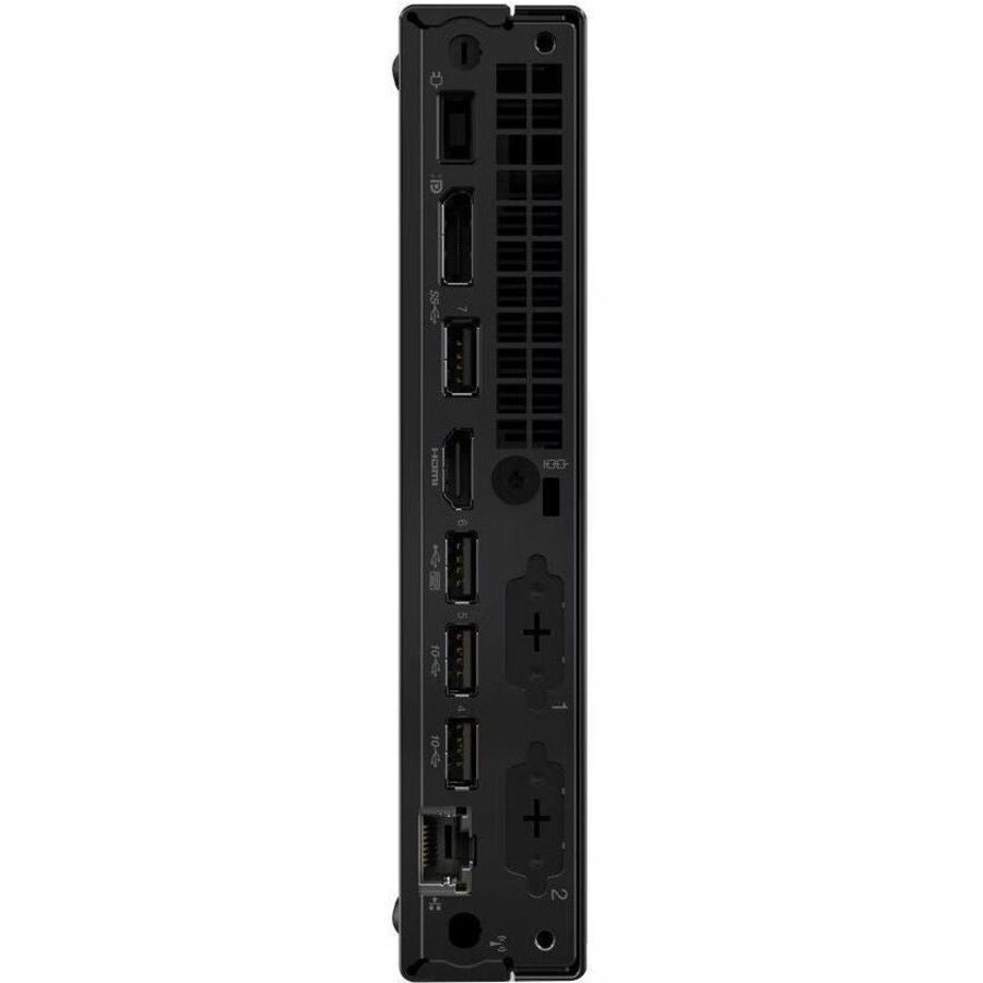 Lenovo ThinkCentre M70q Gen 5 12TD001MUS Desktop Computer - Intel Core i3 14th Gen i3-14100T - 16 GB - 256 GB SSD - Tiny - Black