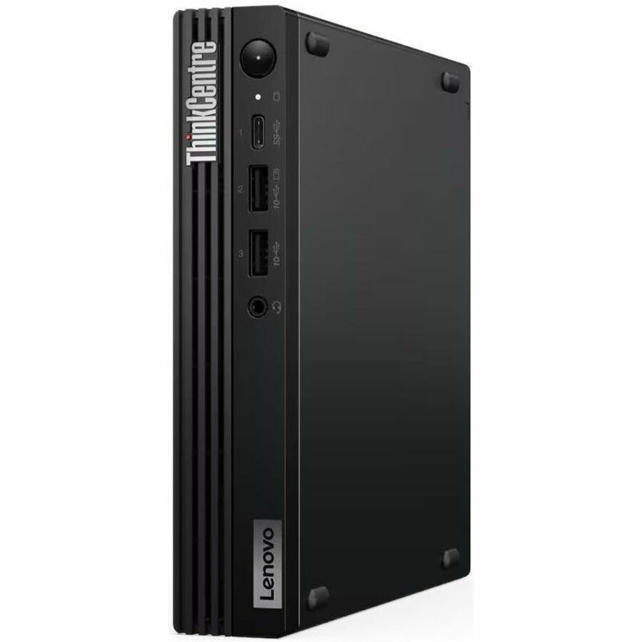 Lenovo ThinkCentre M70q Gen 5 12TD001MUS Desktop Computer - Intel Core i3 14th Gen i3-14100T - 16 GB - 256 GB SSD - Tiny - Black