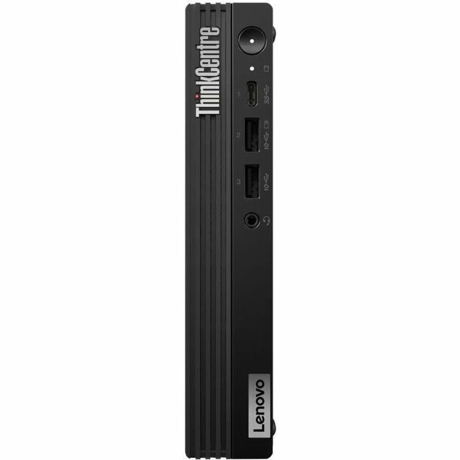 Lenovo ThinkCentre M70q Gen 5 12TD001MUS Desktop Computer - Intel Core i3 14th Gen i3-14100T - 16 GB - 256 GB SSD - Tiny - Black