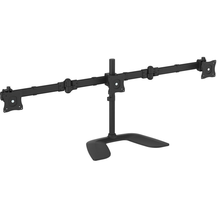 StarTech.com Triple Monitor Stand, Crossbar, Steel & Aluminum, For VESA Mount Monitors up to 27