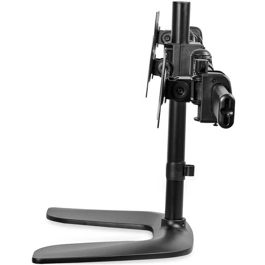 StarTech.com Triple Monitor Stand, Crossbar, Steel & Aluminum, For VESA Mount Monitors up to 27