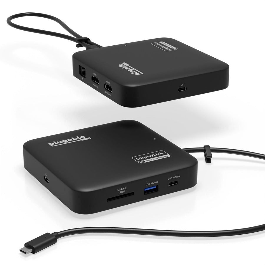 Plugable USB 3.0 or USB C to HDMI Adapter Extends to 4x Monitors, Compatible with Windows and Mac