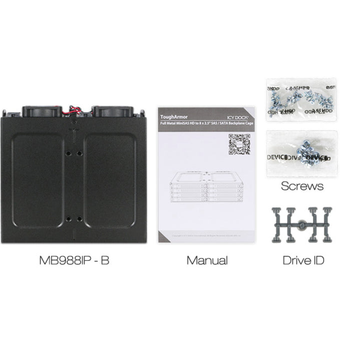 Icy Dock ToughArmor MB998IP-B Drive Enclosure for 5.25