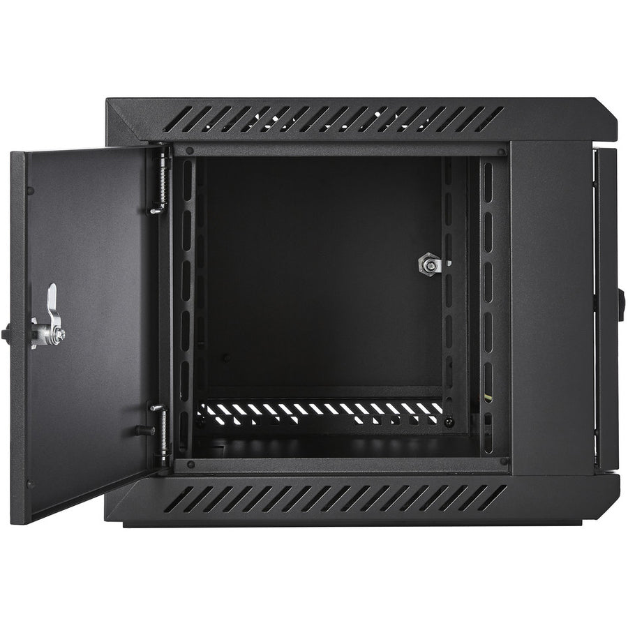 V7 6U Rack Wall Mount Glass Door Enclosure