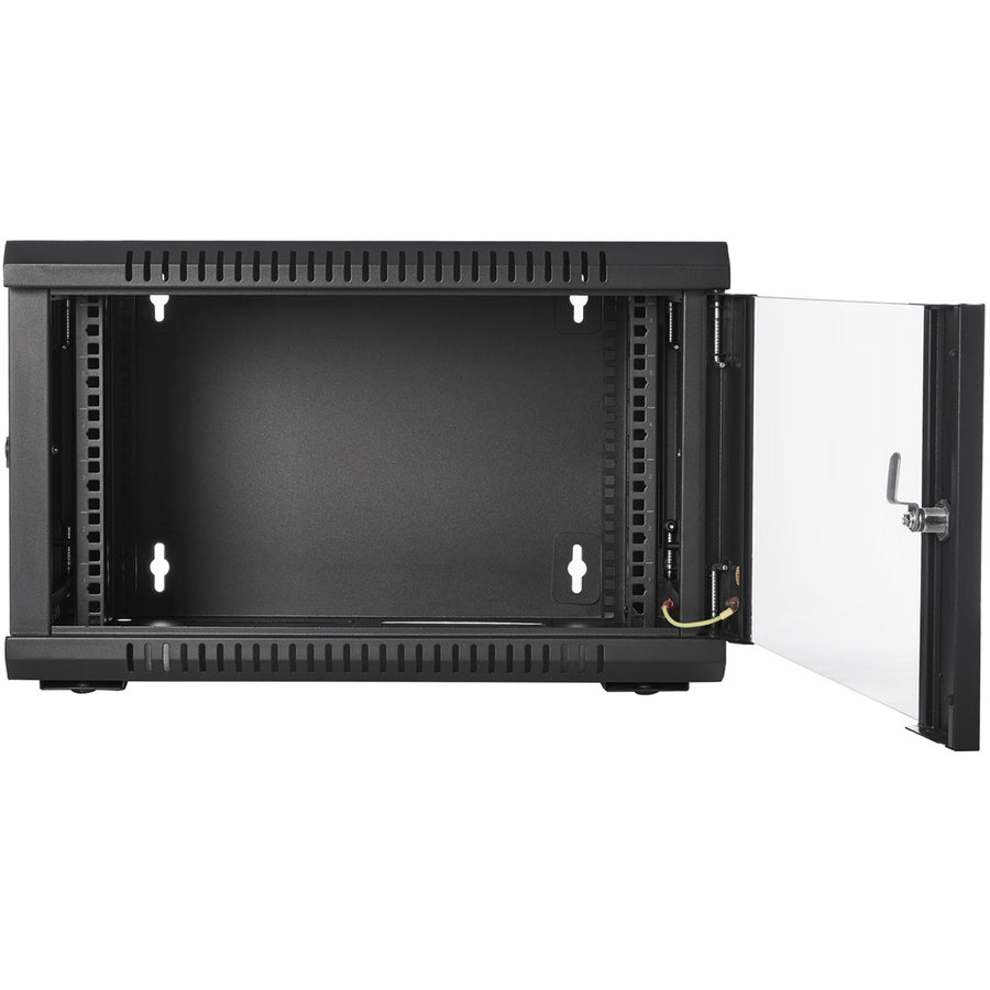 V7 6U Rack Wall Mount Glass Door Enclosure