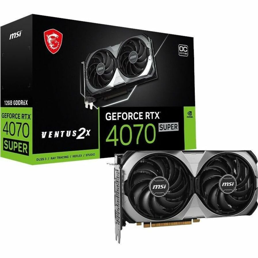 MSI NVIDIA GeForce RTX 4070 SUPER Graphic Card - 12 GB GDDR6X