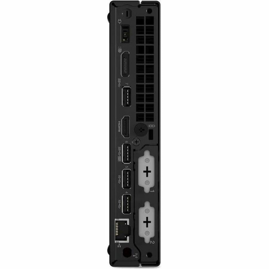 Lenovo ThinkCentre M80q Gen 4 12E90001US Desktop Computer - Intel Core i5 13th Gen i5-13500T Tetradeca-core (14 Core) 1.60 GHz - 16 GB RAM DDR5 SDRAM - 256 GB M.2 PCI Express NVMe 4.0 x4 SSD - Tiny - Black