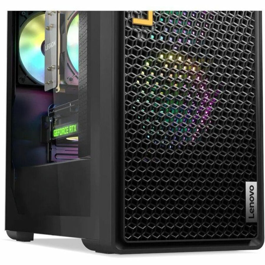 Lenovo Legion T5 26ARA8 90UX000QUS Gaming Desktop Computer - AMD Ryzen 7 7700 Octa-core (8 Core) 3.80 GHz - 16 GB RAM DDR5 SDRAM - 1 TB M.2 PCI Express NVMe 4.0 x4 SSD - Tower - Storm Gray