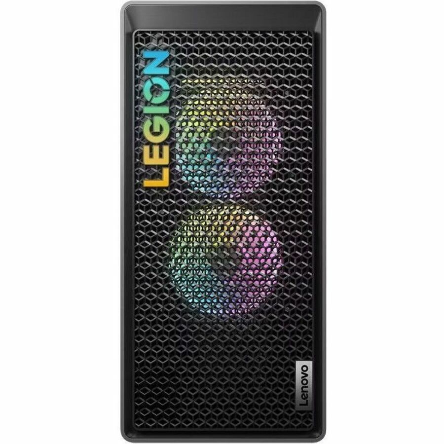 Lenovo Legion T5 26ARA8 90UX000QUS Gaming Desktop Computer - AMD Ryzen 7 7700 Octa-core (8 Core) 3.80 GHz - 16 GB RAM DDR5 SDRAM - 1 TB M.2 PCI Express NVMe 4.0 x4 SSD - Tower - Storm Gray