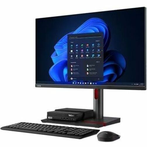 Lenovo ThinkCentre M80q Gen 4 12E90013US Desktop Computer - Intel Core i5 13th Gen i5-13500T Tetradeca-core (14 Core) 1.60 GHz - 16 GB RAM DDR5 SDRAM - 512 GB M.2 PCI Express NVMe 4.0 x4 SSD - Tiny - Black