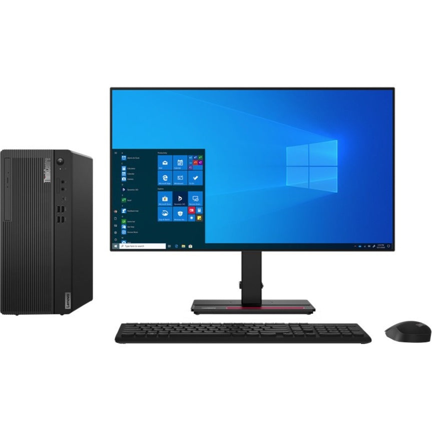 Lenovo ThinkCentre M80t Gen 3 11TE0008US Desktop Computer - Intel Core i7 12th Gen i7-12700 Dodeca-core (12 Core) 2.10 GHz - 16 GB RAM DDR5 SDRAM - 512 GB M.2 PCI Express NVMe 4.0 SSD - Tower - Raven Black