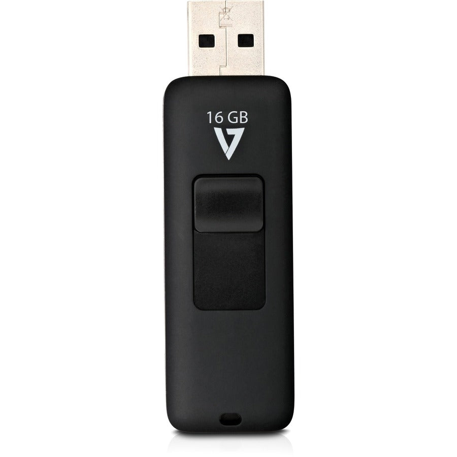 V7 16GB USB 2.0 Flash Drive - With Retractable USB Connector