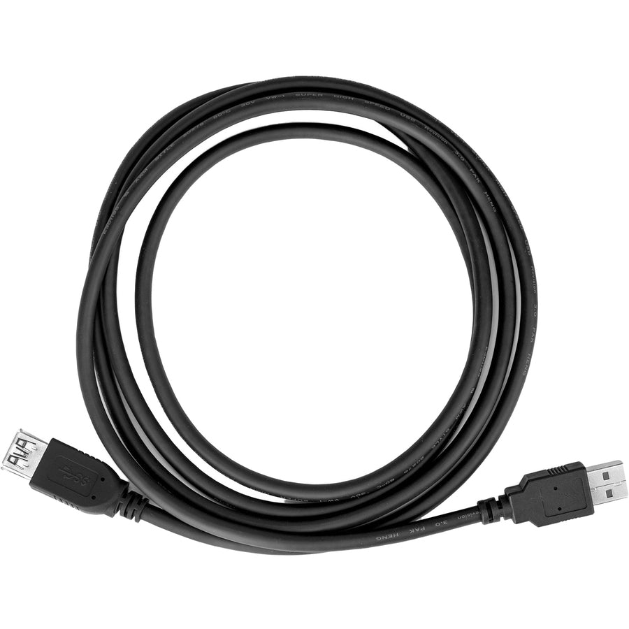 Rocstor USB Data Transfer Cable - 6 ft USB Data Transfer Cable - Type A Female USB - Type A Male USB - Extension Cable - Black - 1 6FT 1.83M F/M BLACK