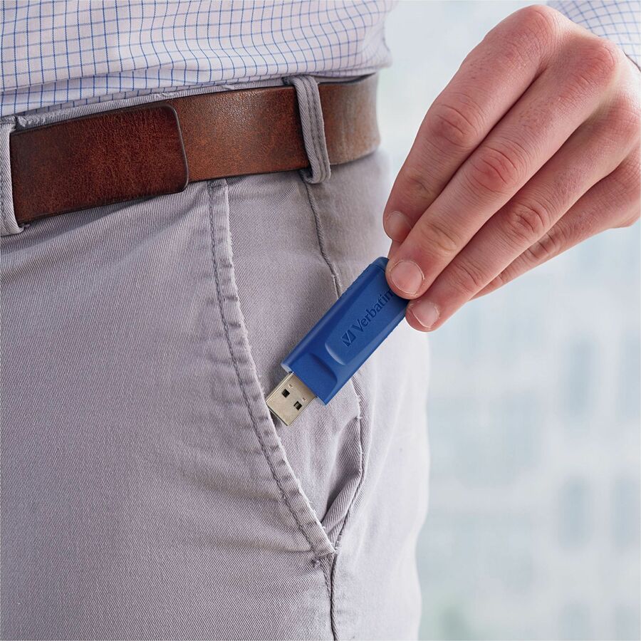 8GB USB Flash Drive - 5pk - Blue