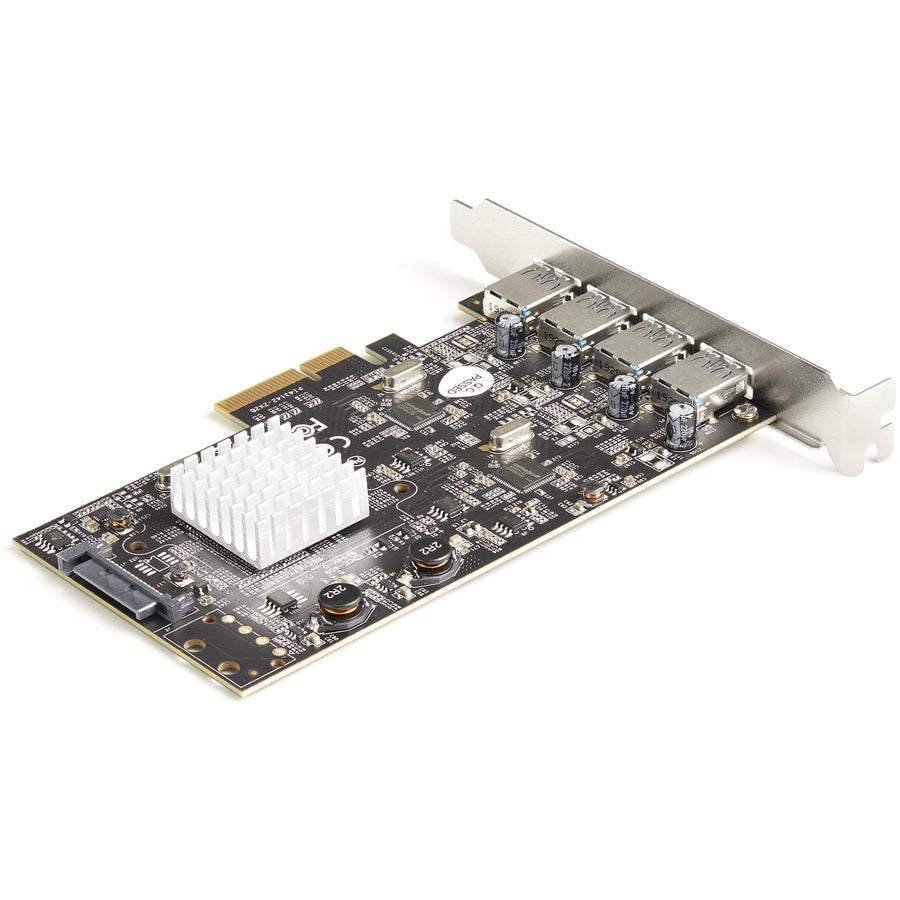 StarTech.com 4-Port USB PCIe Card - 10Gbps USB 3.2 Gen 2 Type-A PCI Express Expansion Card - 2 Controllers - 4xUSB - Windows/Mac/Linux