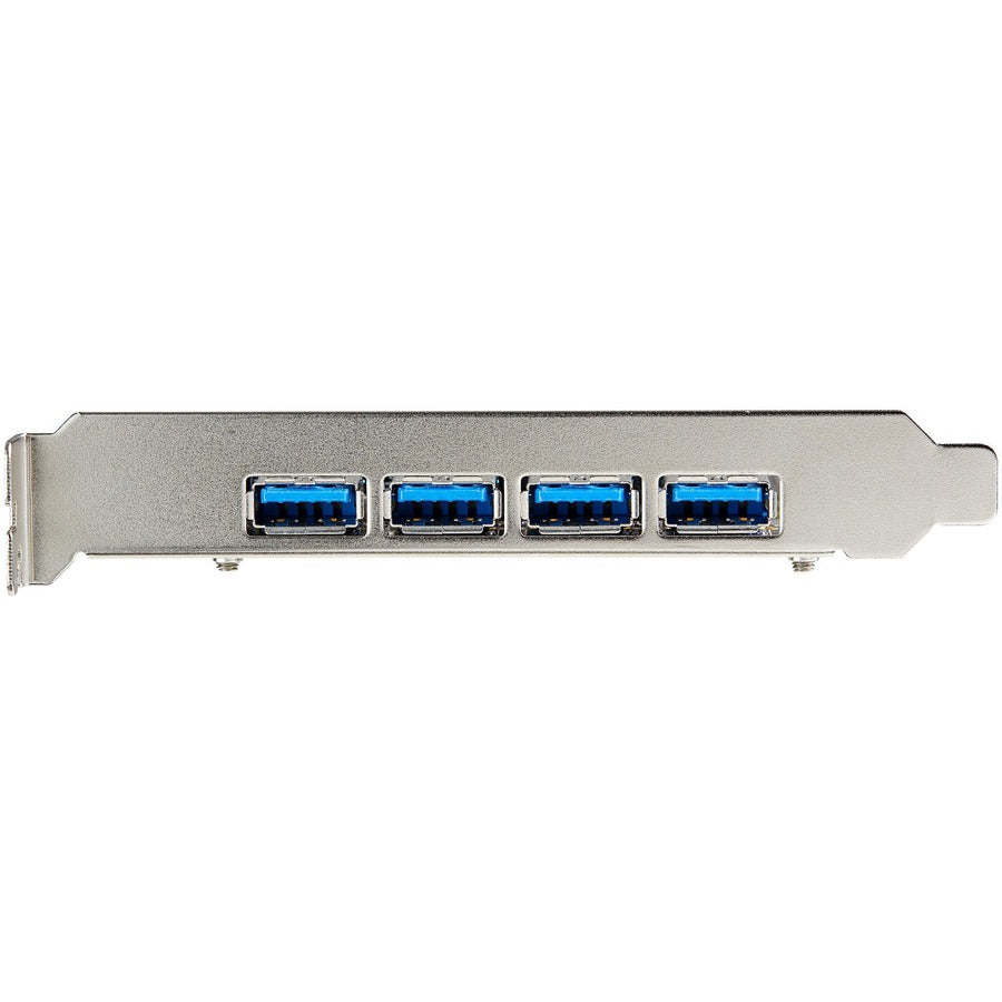 StarTech.com 4-Port USB PCIe Card - 10Gbps USB 3.2 Gen 2 Type-A PCI Express Expansion Card - 2 Controllers - 4xUSB - Windows/Mac/Linux