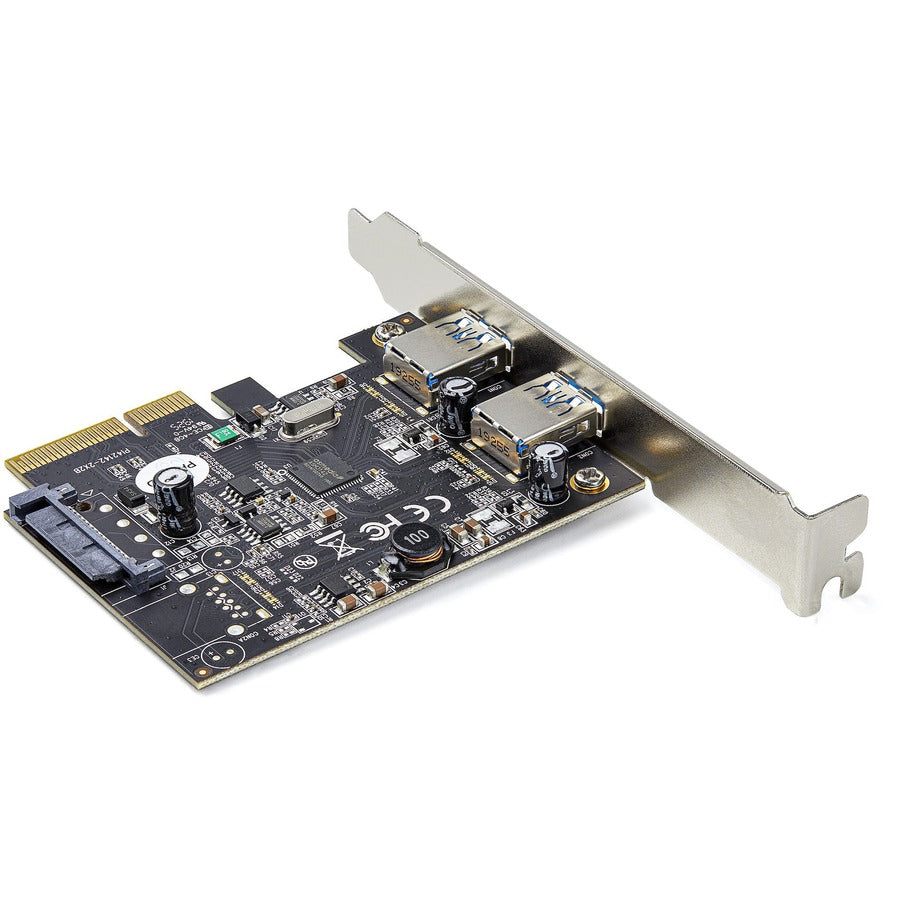 StarTech.com 2-Port USB PCIe Card 10Gbps/port - USB 3.2 Gen 2 Type-A PCI Express 3.0 x2 Host Controller Expansion Card - Windows/Linux