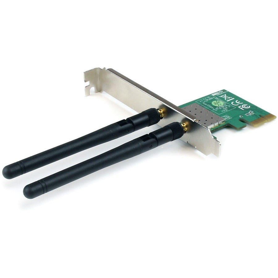 StarTech.com PCI Express Wireless N Adapter - 300 Mbps PCIe 802.11 b/g/n Network Adapter Card - 2T2R 2.2 dBi