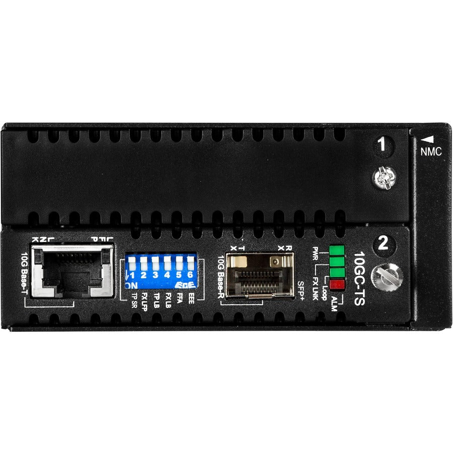 StarTech.com 10 Gigabit Ethernet Copper-to-Fiber Media Converter - Open SFP+ - Managed - 10G Ethernet Media Converter