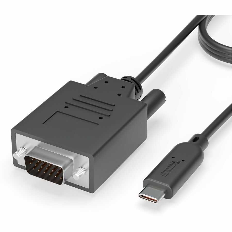 Plugable USB C to VGA Cable - Connect Your USB-C or Thunderbolt 3 Laptop to VGA Displays up to 1920x1080@60Hz