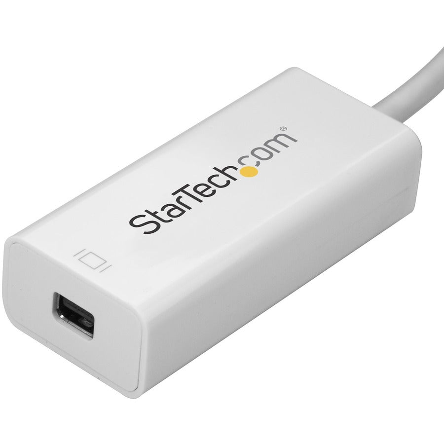 StarTech.com - USB-C to Mini DisplayPort Adapter - 4K 60Hz - White - USB Type-C to Mini DP Adapter - Thunderbolt 3 Compatible