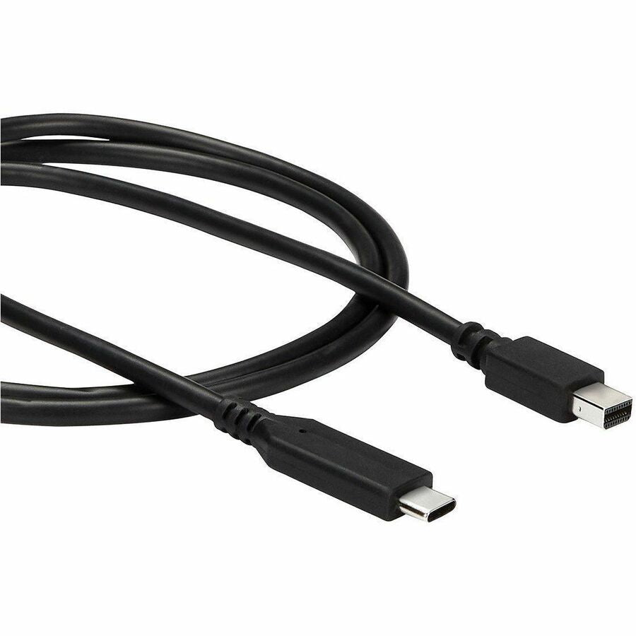 StarTech.com 1 m / 3.3 ft. USB-C to Mini DisplayPort Cable - 4K 60Hz - Black - USB 3.1 Type-C to Mini DP Adapter Cable - mDP Cable