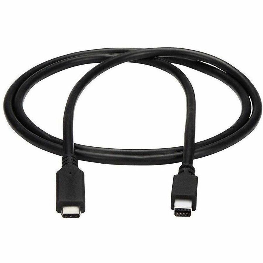 StarTech.com 1 m / 3.3 ft. USB-C to Mini DisplayPort Cable - 4K 60Hz - Black - USB 3.1 Type-C to Mini DP Adapter Cable - mDP Cable